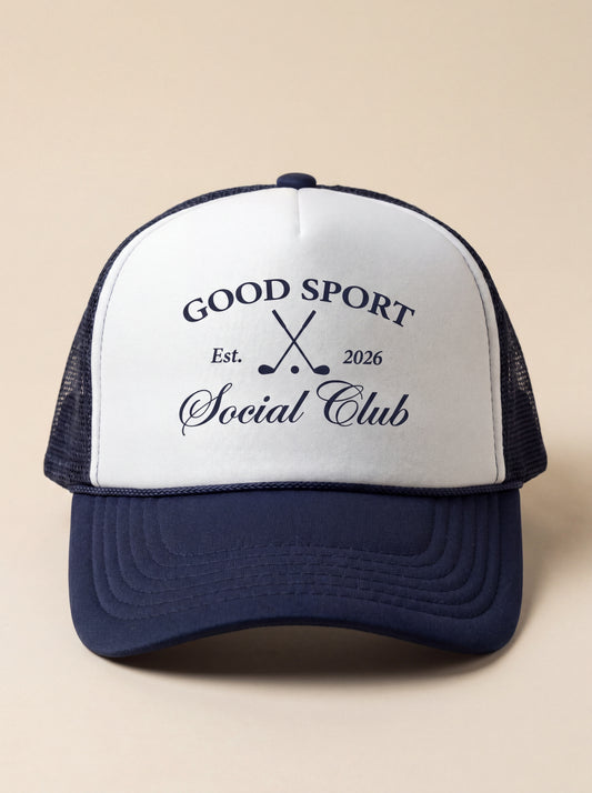 Good Sport Social Club trucker hat