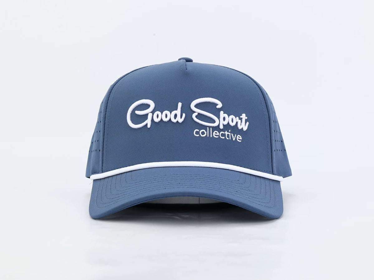 Navy - Good Sport Script Hat