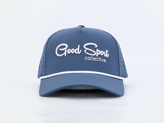 Navy - Good Sport Script Hat