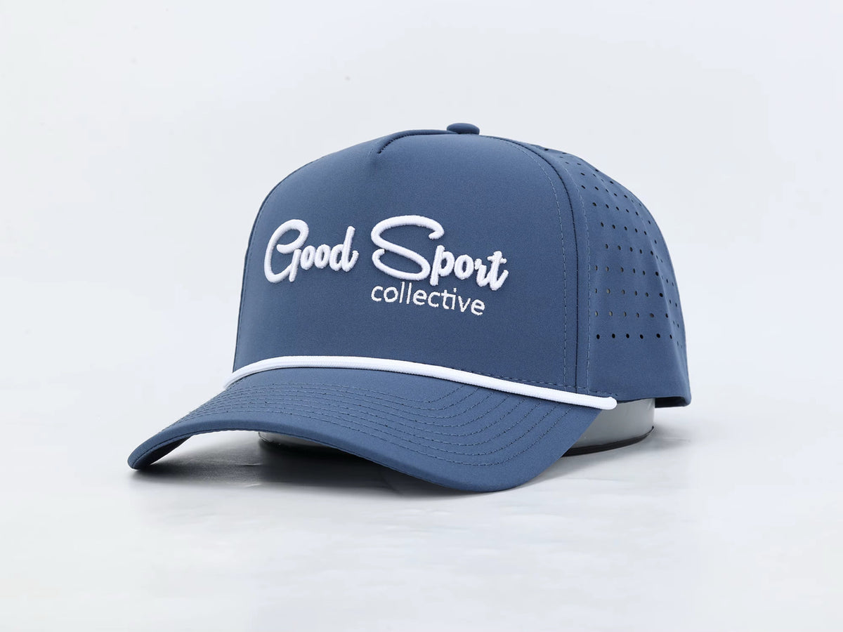 Navy - Good Sport Script Hat